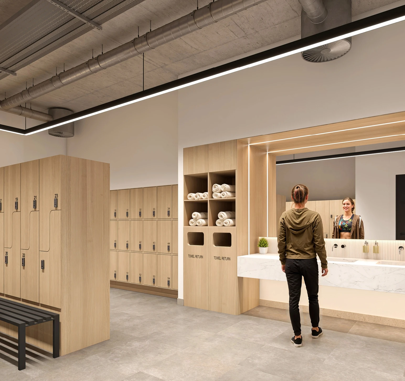 End-of-trip facilities CGI 